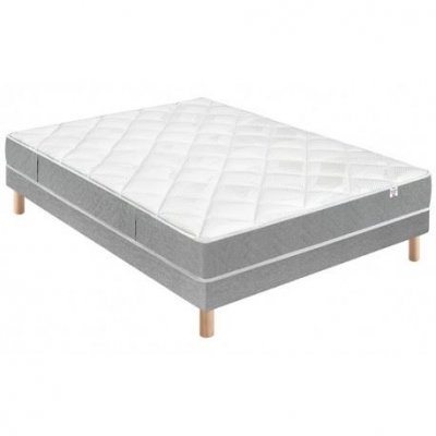 DOUCES NUITS Ensemble Hydros Mousse HR 35 kg/m3 + Sommier Base Ferme 80x200