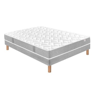 DOUCES NUITS Ensemble Maeva Mousse HR 35g/m3 + Sommier Base Morpho 90x190