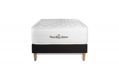 ROYAL PALACE BEDDING Ensemble Matelas A Memoire De Forme Maxi Epaisseur Buckingham 90x190 Sommier Kit Noir
