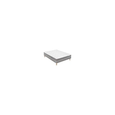 DOUCES NUITS Ensemble Matelas Botaniste 100% Latex + Sommier Base Ferme 140x190