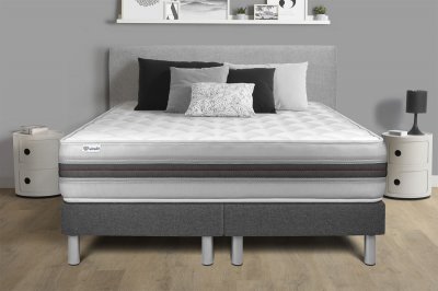 VITALIT Ensemble matelas m&eacute;moire de forme + sommier 200x200 cm  - VITALMEMO BACK