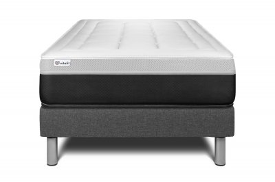 VITALIT Ensemble matelas ressorts ensach&eacute;s et m&eacute;moire de forme + sommier 90x190 cm  - VITAL FORM
