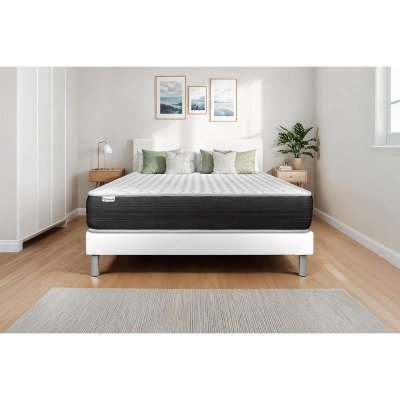 VITALIT Ensemble matelas ressorts ensach&eacute;s + sommier 90x190 cm  - VITALSPRING