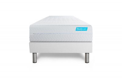 BODYCARE Ensemble matelas sommier Biocare 90 x 190 cm - Couleur : Blanc - Blanc