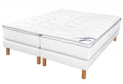 DUVIVIER Ensemble Matelas Sommier Gala Confort mousse  2 x 80 x 200 cm