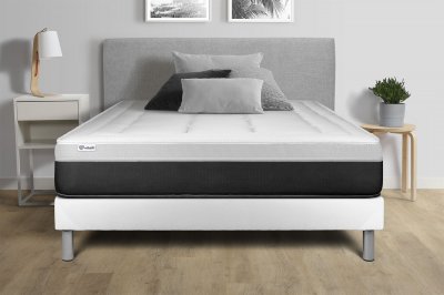 VITALIT Ensemble matelas sommier vital form 160 x 200 cm - Couleur: Blanc - Blanc