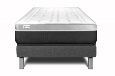 VITALIT Ensemble matelas sommier vital soft 90 x 200 cm - Couleur: Gris - Gris