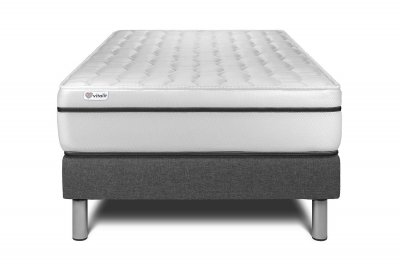 VITALIT Ensemble matelas sommier vital spa 90 x 200 cm - Couleur: Gris - Gris