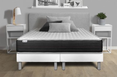VITALIT Ensemble matelas sommier vitalmemo one 160 x 200 cm - Couleur: Gris - Gris