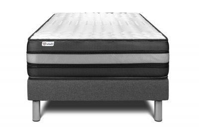 VITALIT Ensemble matelas sommier vitalpower zen 90 x 190 cm - Couleur: Gris - Gris