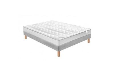 DOUCES NUITS Ensemble mawi mousse 25 kg/m3 + sommier base ferme 160x200