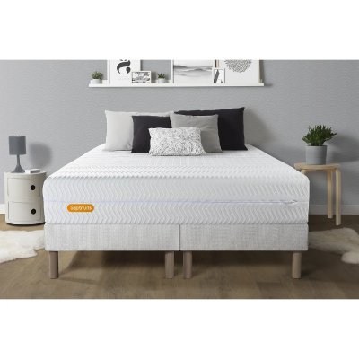 SEPTNUITS Ensemble Memo bio M&eacute;moire de forme Double sommiers Blanc