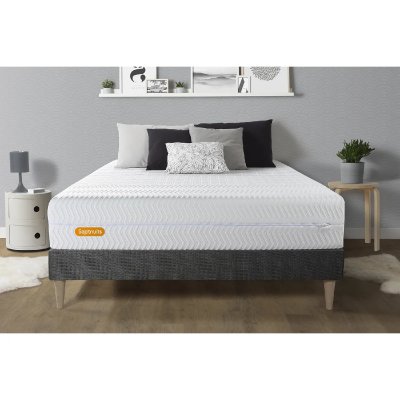 SEPTNUITS Ensemble Memo bio M&eacute;moire de forme Sommier en kit Gris