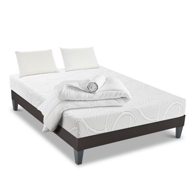 OLYMPE LITERIE Ensemble pr&ecirc;t &agrave; dormir Eupraxie - Blanc - 90 x 200 cm