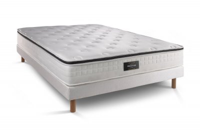 PRESTIGE LITERIE Ensemble Privil&egrave;ge 160x200 M&eacute;moire de forme 5 zones