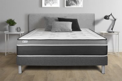 VITALIT Ensemble Sommier Matelas 140x190 VITAL CARE - 26cm - Equilibr&eacute;