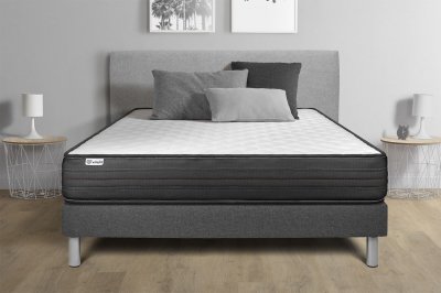 VITALIT Ensemble Sommier Matelas 140x190 VITALPOWER - 20cm - Ferme