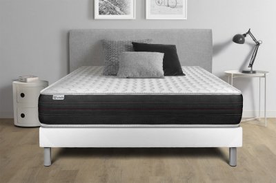 VITALIT Ensemble Sommier Matelas 140x190 VITALSPRING - 24cm - Ferme