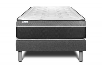 VITALIT Ensemble Sommier Matelas 90x200 VITAL CARE - 26cm - Equilibr&eacute;