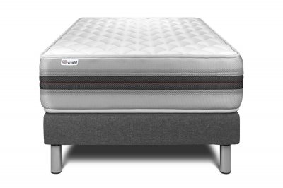 VITALIT Ensemble Sommier Matelas 90x200 VITALMEMO BACK - 25cm - Equilibr&eacute;