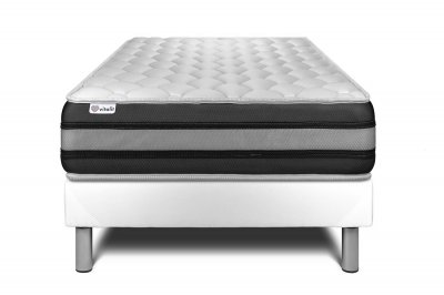 VITALIT Ensemble Sommier Matelas 90x200 VITALSPRING ZEN - 26cm - Ferme