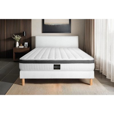 PRESTIGE LITERIE Ensemble Sup&eacute;rieur 90x190 M&eacute;moire de forme 3 zones