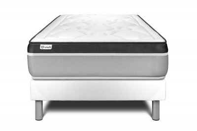 VITALIT Ensemble VITAL ERGO 90 x 190 cm sommier Kit blanc