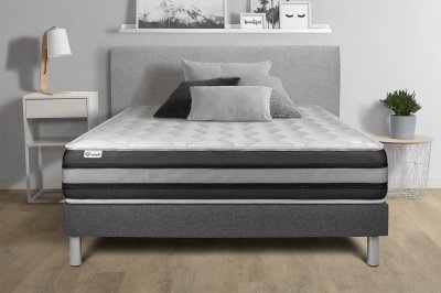 VITALIT Ensembles matelas sommiers gris VITALSPRING ZEN