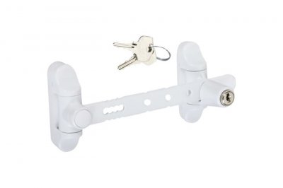 SOCONA Entreba&icirc;lleur &agrave; cl&eacute; AIRLOCK pour fen&ecirc;tre couleur blanc -  - L6C