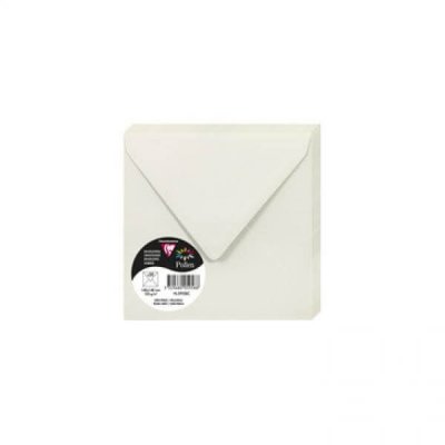 POLLEN Enveloppe 120g 140x140 gris perle pqt 20