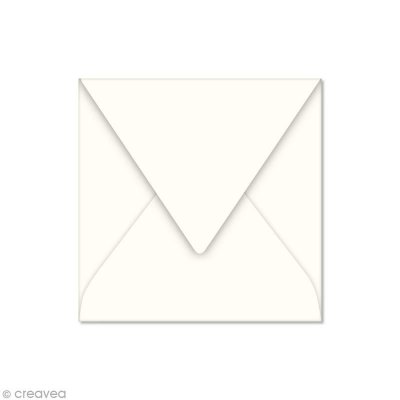 POLLEN Enveloppe Faire Part  120g 120 X 120 Mm Par 20 Ivoire