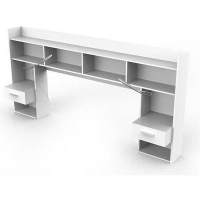 DEMEYERE Environnement pour lit 140 cm CHICAGO coloris blanc