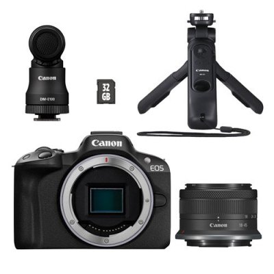 CANON EOS R50 Black + RF-S 18-45 is STM Creator Kit