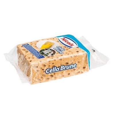 NICOLS Eponge V&eacute;g&eacute;tale Brune En Cellulose R&eacute;g&eacute;n&eacute;r&eacute;e Et Fibres Naturelles