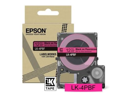 EPSON  C53S672100 Ruban Noir(e)SurRose Original LK-4PBF