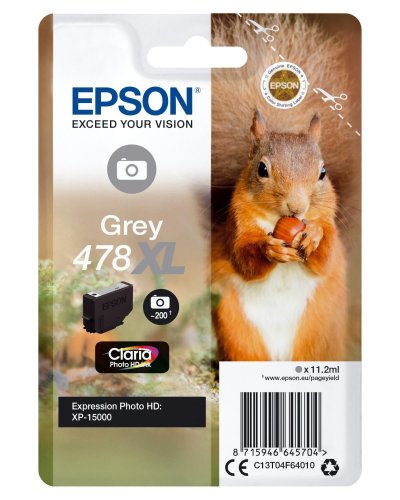 GENERIQUE Epson Cartouche d'encre 478 Gris Xl S&eacute;rie Ecureuil