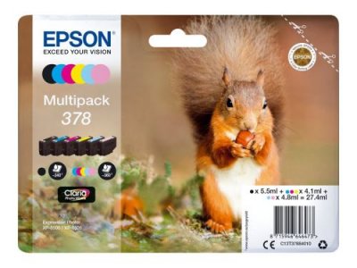 EPSON  Multipack 6 Couleurs Ecureuil 378