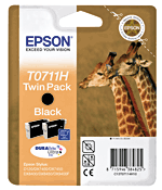 EPSON  T0711H TwinPack Noir x2