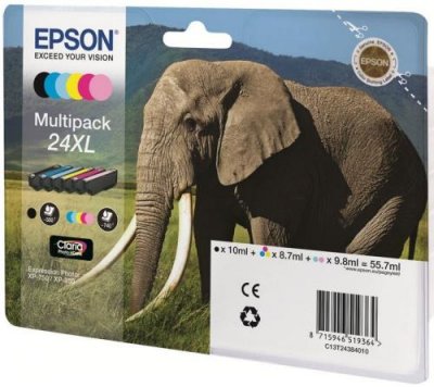 EPSON  t24 multipack xl (tagged) noir