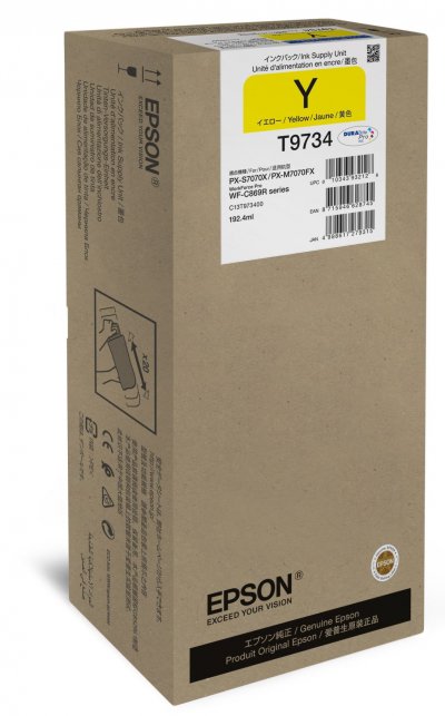 EPSON  T9734 192.4ml 22000pages Jaune cartouche d'encre