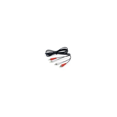 EQUIP  147094 C&acirc;ble Audio 2 x RCA / 2 x RCA m&acirc;le vers m&acirc;le Noir 2,5 m