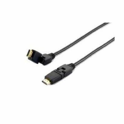 EQUIP  Hdmi 1.4 Ethernet 180&ordm; Cable 1 M Noir