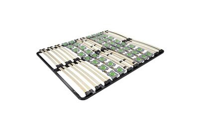 MONMOBILIERDESIGN ERGO Sommier &agrave; lattes ergonomique avec plots de soutien 200X200 cm