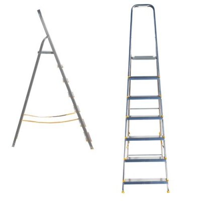 ALVE DESIGN Escabeau en aluminium EUROSTYL Jaune 7 marches
