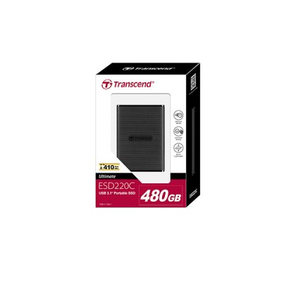 TRANSCEND ESD220C - SSD - 240 Go - externe (portable) - USB 3.1 Gen 1 (USB-C connecteur)