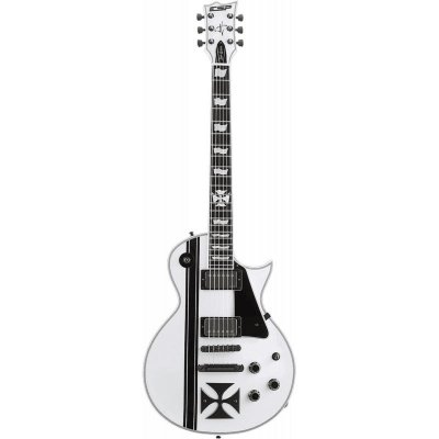 ESP LTD  Iron Cross Snow White James Hetfield Signature Avec &Eacute;tui