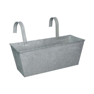 ESSCHERT DESIGN  - Jardini&egrave;re balcon en zinc &agrave; suspendre gris