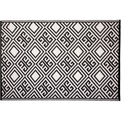 ESSCHERT DESIGN  - Tapis d'ext&eacute;rieur 120x186 cm Graphique OC12 Noir