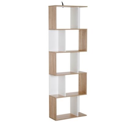 Etag&egrave;re contemporaine S panneaux particules bicolore