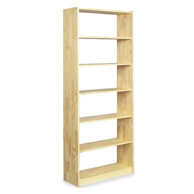 Etag&egrave;re en pin REGALE, 7 tablettes, vernis naturel